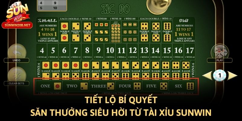 Tiết lộ bí quyết săn thưởng siêu hời từ tài xỉu Sunwin