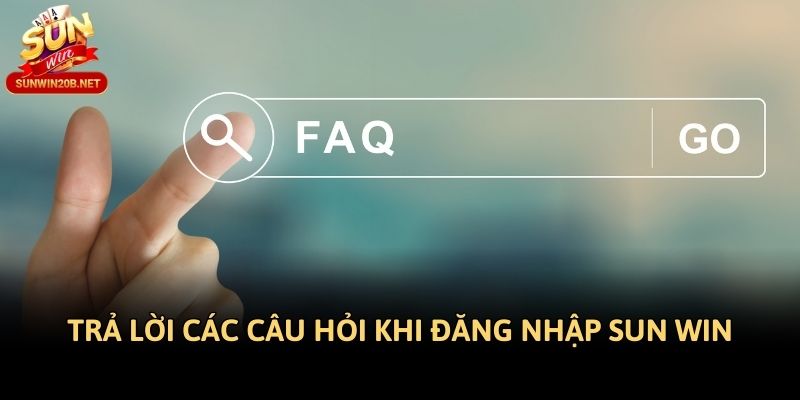 Trả lời các câu hỏi khi đăng nhập Sun win
